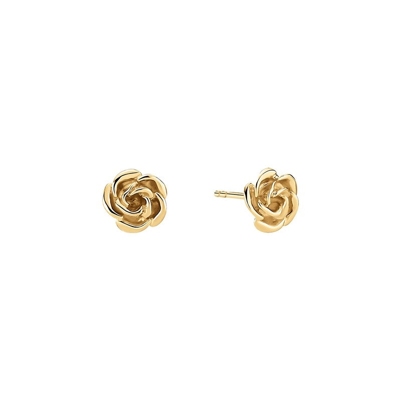 Rose ørestikker i 8 kt guld – Lund Copenhagen